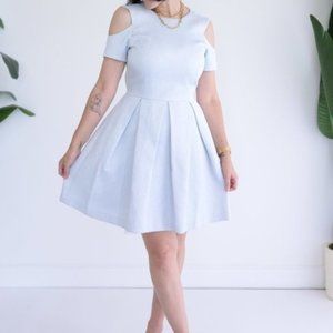 Elle By RW & Co. Baby Blue Cap Sleeve Dess Size 2